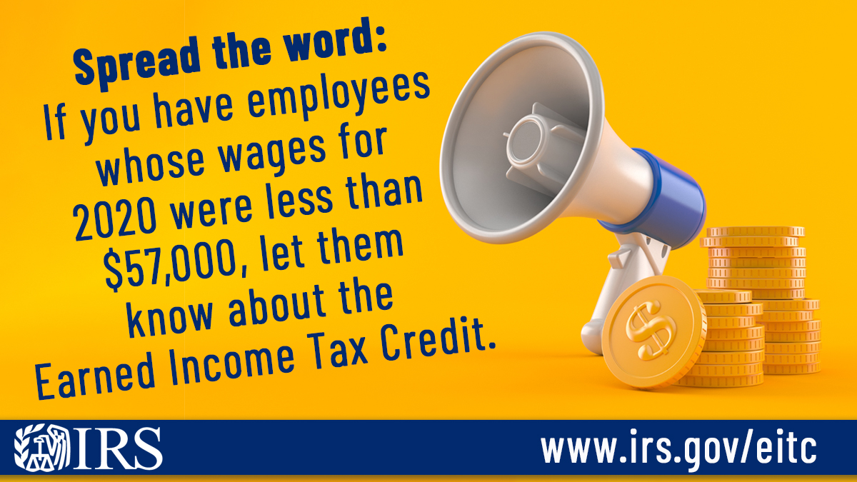 EITC and Employer Spread The Word for Tax Year 2021 Social Media Image